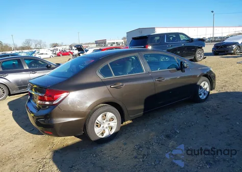 2013 Honda Civic Lx из США, поврежденный, VIN 19XFB2F5XDE063560